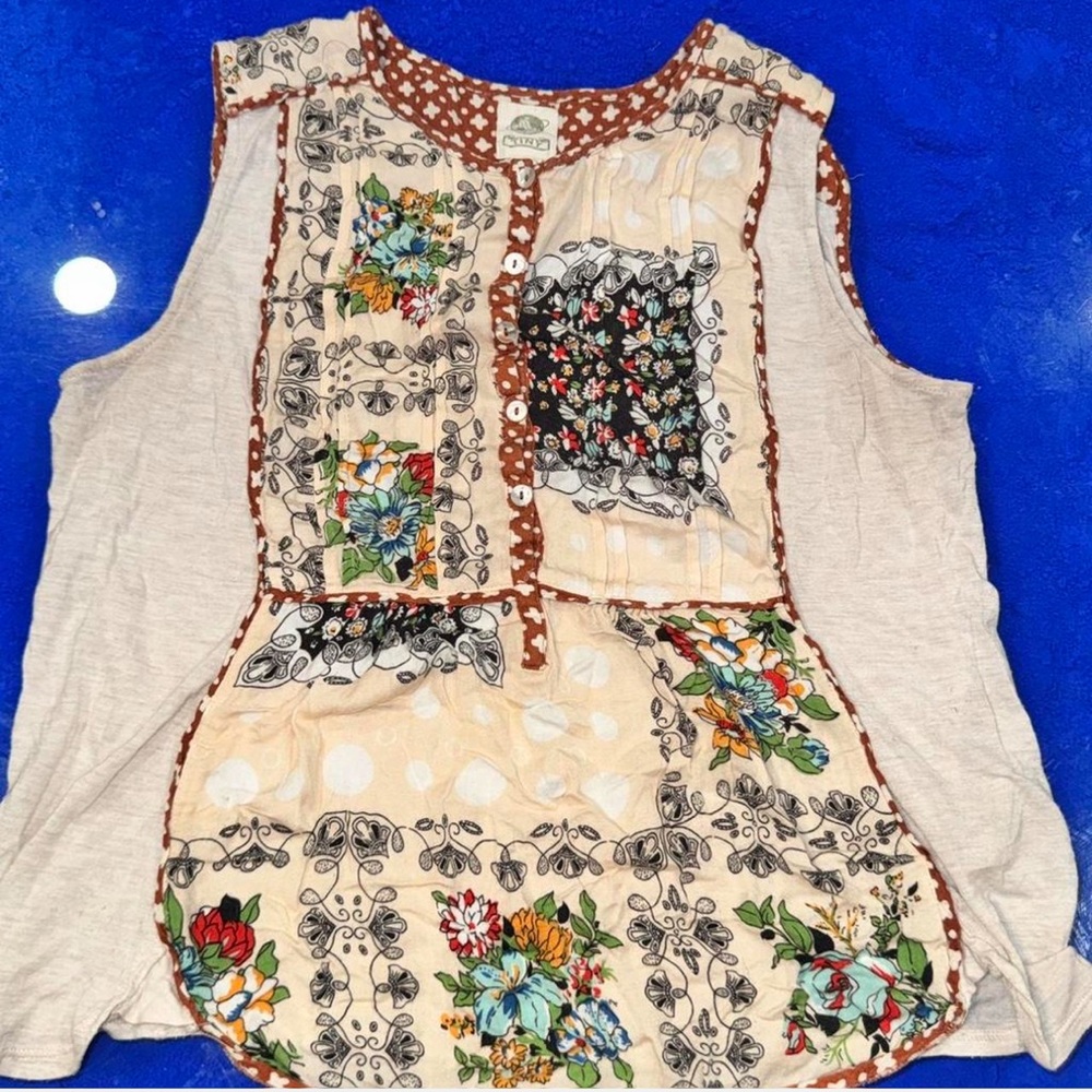 Tiny For Anthropologie Bodhi Patchwork Sleeveless… - image 1